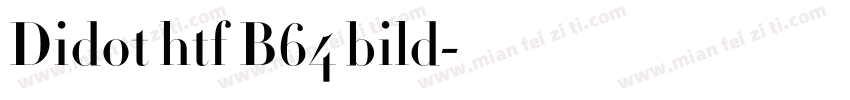 Didot htf B64 bild字体转换